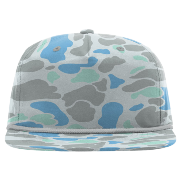 Richardson Printed Umpqua Gramps Cap, Saltwater Duck Camo / Charcoal, Front view