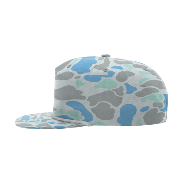 Richardson Printed Umpqua Gramps Cap, Saltwater Duck Camo / Charcoal, Left Side view