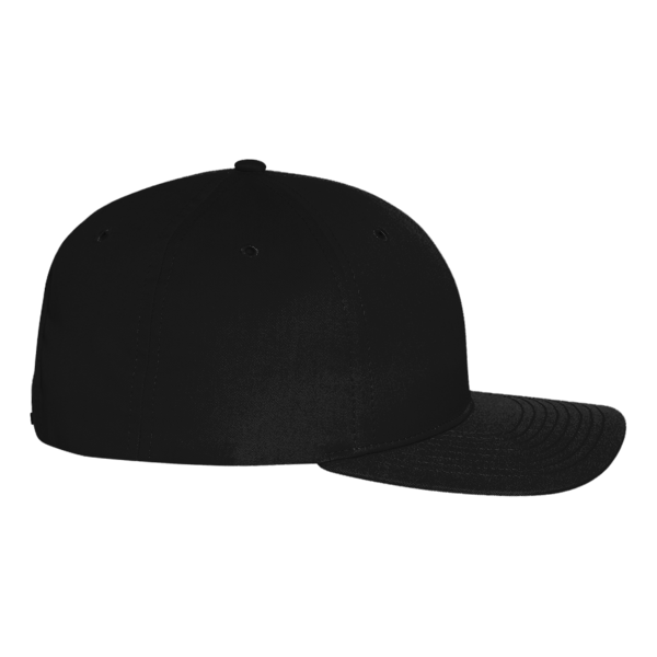 Richardson Pro Twill Snapback Cap, Black / Black, Right Side view