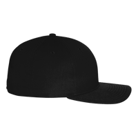 Richardson Pro Twill Snapback Cap, Black / Black, Right Side view