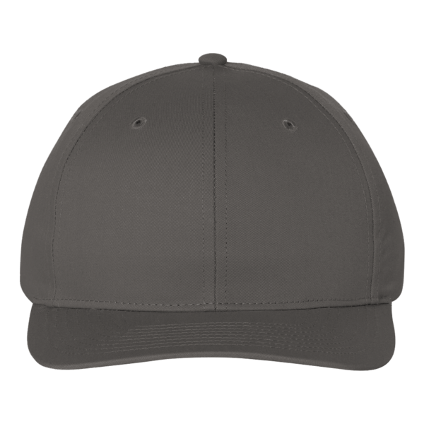 Richardson Pro Twill Snapback Cap, Charcoal / Charcoal, Front view