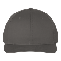 Richardson Pro Twill Snapback Cap, Charcoal / Charcoal, Front view