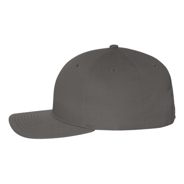 Richardson Pro Twill Snapback Cap, Charcoal / Charcoal, Left Side view
