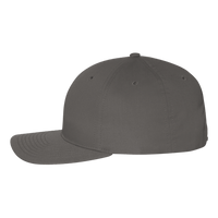 Richardson Pro Twill Snapback Cap, Charcoal / Charcoal, Left Side view
