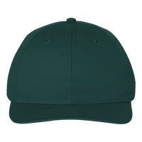 Richardson Pro Twill Snapback Cap, Dark Green / Dark Green, Front view