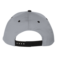 Richardson Pro Twill Snapback Cap, Grey / Black, Back view