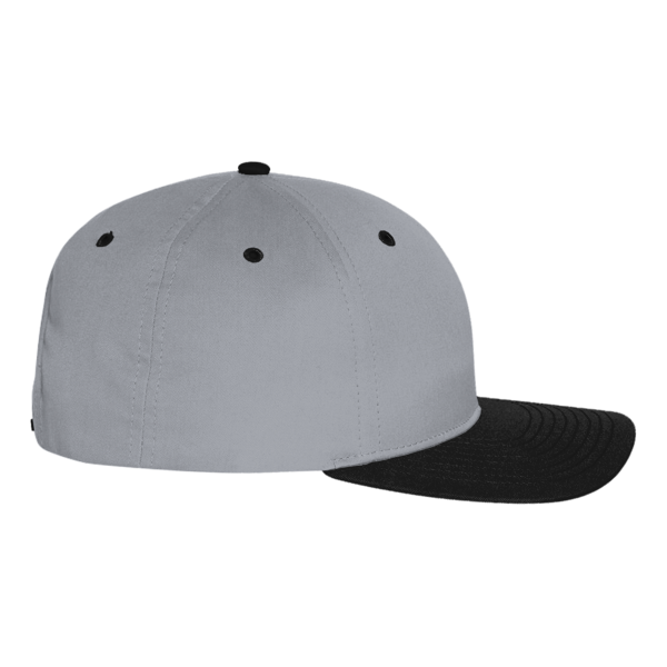 Richardson Pro Twill Snapback Cap, Grey / Black, Right Side view