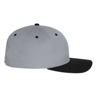 Richardson Pro Twill Snapback Cap, Grey / Black, Right Side view