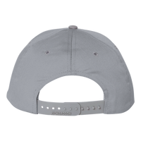 Richardson Pro Twill Snapback Cap, Grey / Grey, Back view