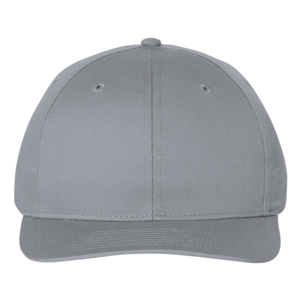 Richardson Pro Twill Snapback Cap, Grey / Grey, Front view