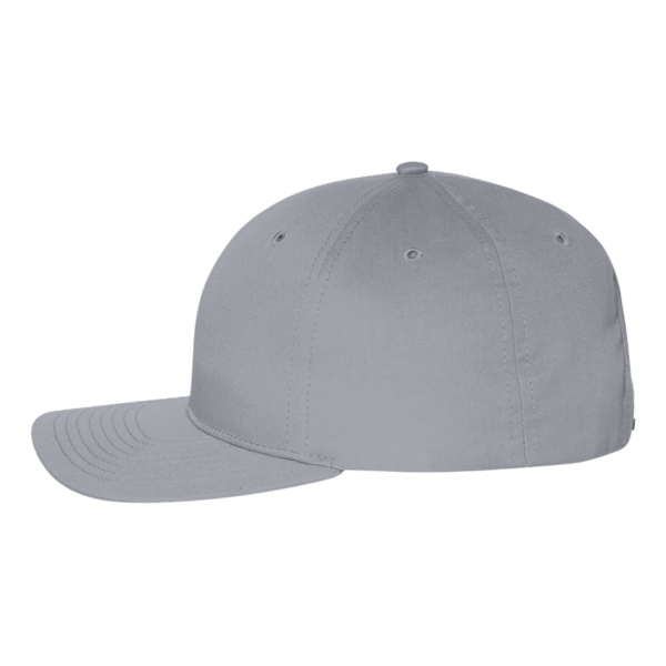 Richardson Pro Twill Snapback Cap, Grey / Grey, Left Side view
