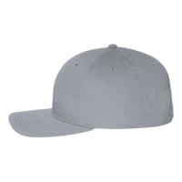 Richardson Pro Twill Snapback Cap, Grey / Grey, Left Side view