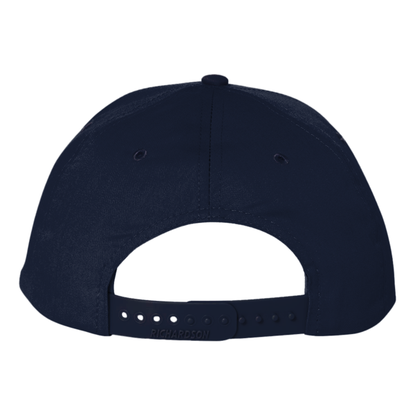 Richardson Pro Twill Snapback Cap, Navy / Navy, Back view