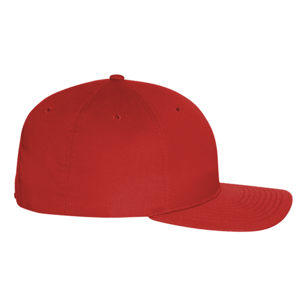 Richardson Pro Twill Snapback Cap, Red / Red, Right Side view