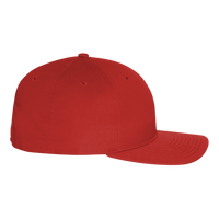 Richardson Pro Twill Snapback Cap, Red / Red, Right Side view