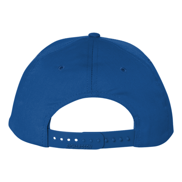 Richardson Pro Twill Snapback Cap, Royal / Royal, Back view