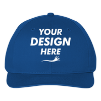 Richardson Pro Twill Snapback Cap, Royal / Royal, Front view, Mockup