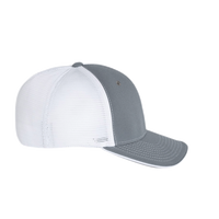 Richardson Pulse Sportmesh R-Flex Cap, Charcoal / White Split / White Split, Right Side view