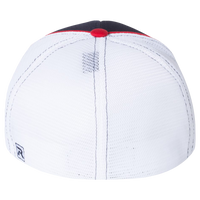 Richardson Pulse Sportmesh R-Flex Cap, Navy / White / Red Tri, Back view