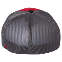 Richardson Pulse Sportmesh R-Flex Cap, Red / Charcoal / Black Tri, Back view