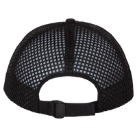Richardson Rogue Wide Set Mesh Cap, Black / Black, Back view