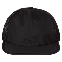 Richardson Rogue Wide Set Mesh Cap, Black / Black, Front view