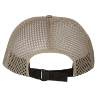 Richardson Rogue Wide Set Mesh Cap, Khaki / Khaki, Back view
