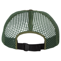 Richardson Rogue Wide Set Mesh Cap, Olive / Olive, Back view