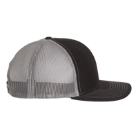 Richardson Snapback Trucker Cap, Black / Charcoal / Charcoal, Right Side view