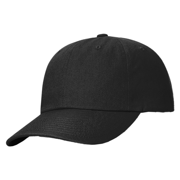 Richardson Sustainable Ashland Dad Hat, Black, Front view