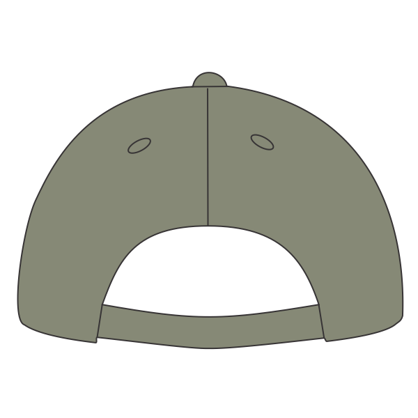 Richardson Sustainable Ashland Dad Hat, Loden, Back view