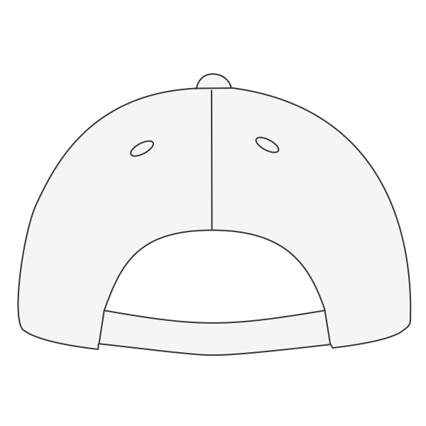 Richardson Sustainable Ashland Dad Hat, White, Back view