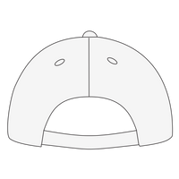 Richardson Sustainable Ashland Dad Hat, White, Back view