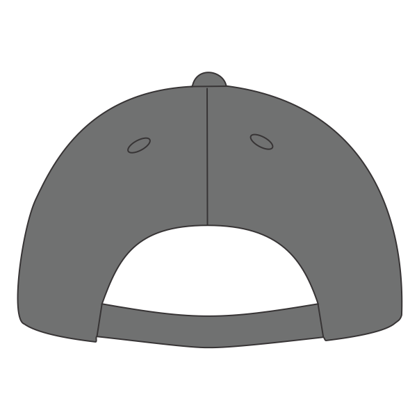 Richardson Sustainable Performance Cap, Heather Grey, Back view
