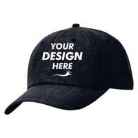 Richardson Sustainable Performance Cap, Heather Light Navy, Front view, Mockup