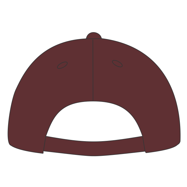 Richardson Sustainable Performance Cap, Heather Maroon, Back view