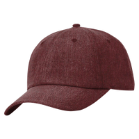 Richardson Sustainable Performance Cap, Heather Maroon, Left Side view