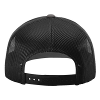 Richardson Sustainable Trucker Cap, Charcoal / Black, Back view