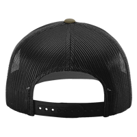 Richardson Sustainable Trucker Cap, Loden / Black, Back view