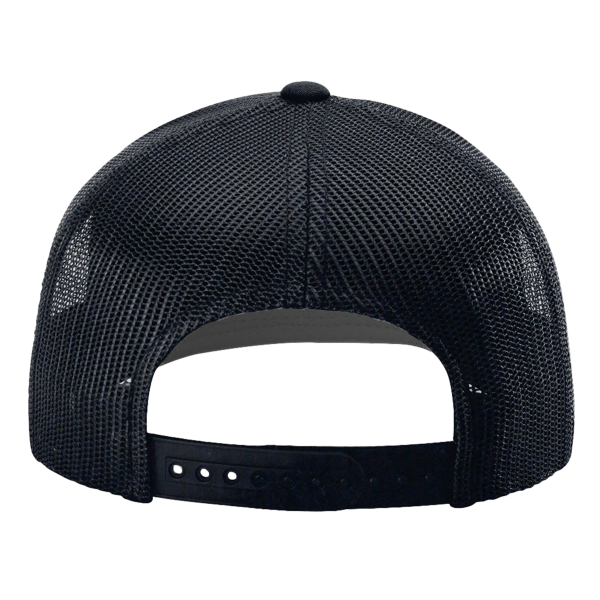 Richardson Sustainable Trucker Cap, Navy / Navy, Back view