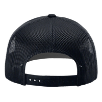 Richardson Sustainable Trucker Cap, Navy / Navy, Back view