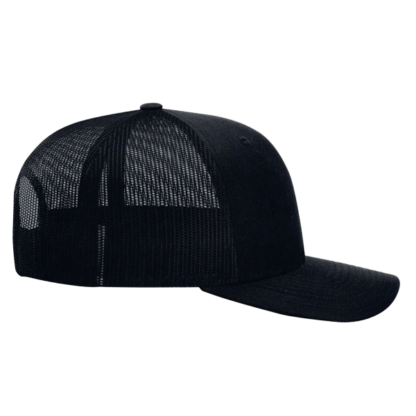 Richardson Sustainable Trucker Cap, Navy / Navy, Right Side view