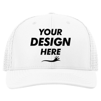Richardson Tilikum Cap, White / White, Front view, Mockup