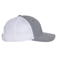 Richardson Youth Trucker Snapback Cap, Heather Grey / White, Right Side view