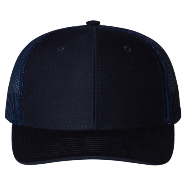 Richardson Youth Trucker Snapback Cap, Navy / Navy, Front view