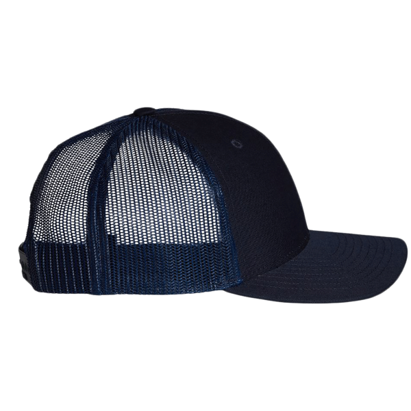 Richardson Youth Trucker Snapback Cap, Navy / Navy, Right Side view