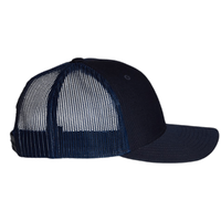 Richardson Youth Trucker Snapback Cap, Navy / Navy, Right Side view