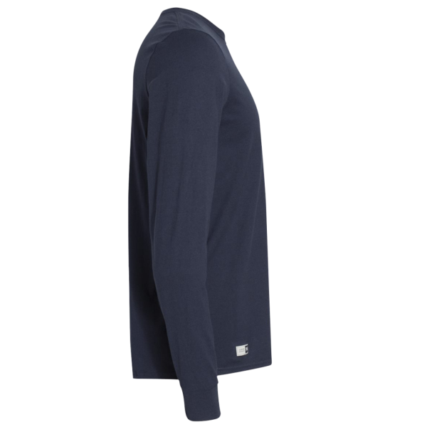 Russell Athletic Unisex Dri Power® CVC Performance Long Sleeve T-Shirt, Navy, Right Sleeve view