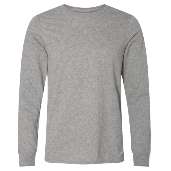 Russell Athletic Unisex Dri Power® CVC Performance Long Sleeve T-Shirt, Oxford, Front view