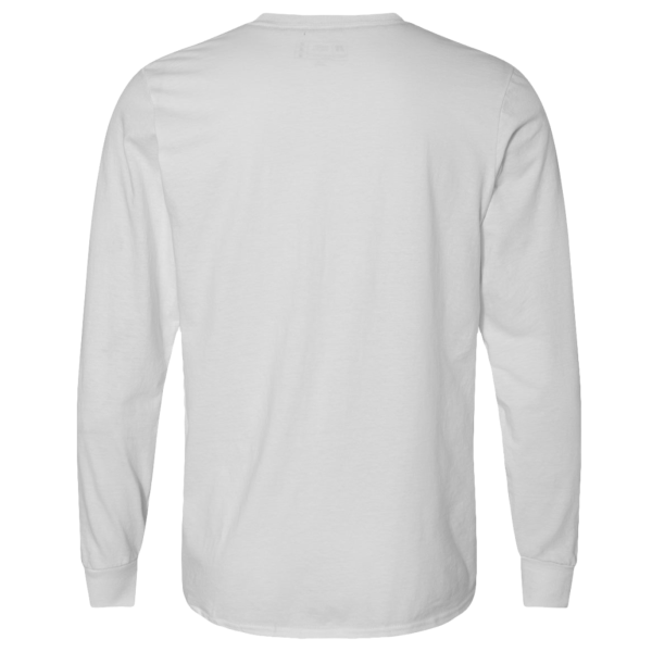 Russell Athletic Unisex Dri Power® CVC Performance Long Sleeve T-Shirt, White, Back view